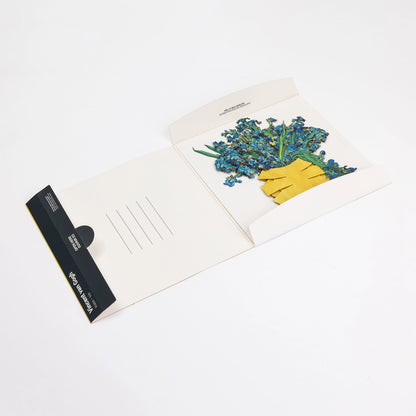 Open book with a floral illustration on a white background