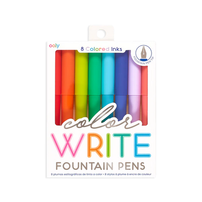 Color Fountain Pens Set of 8