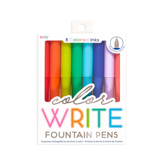 Color Fountain Pens Set of 8