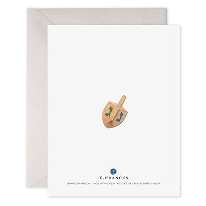 Colorful Menorah Hanukkah Card