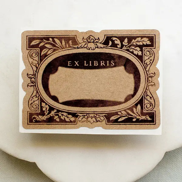 Acorn Frame Bookplate Sticker