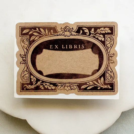 Acorn Frame Bookplate Sticker