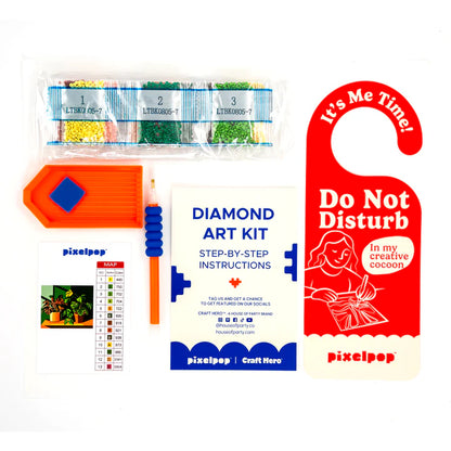 PixelPop Plant Lover Diamond Art Painting Kit
