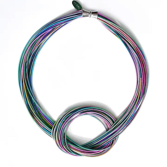 Piano Wire Knot Necklace