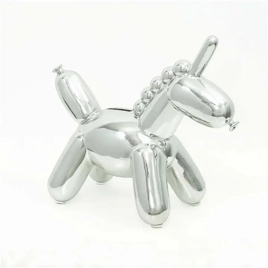 Silver Baby Unicorn Money Bank