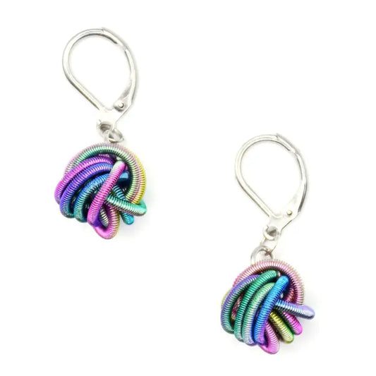 Piano Wire Knot Earrings