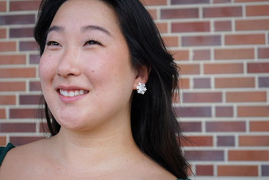 Snowflake Stud Earrings