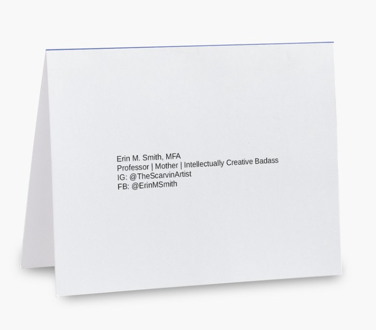 The Bold, The Bald, The Beautiful Notecard by Erin Smith
