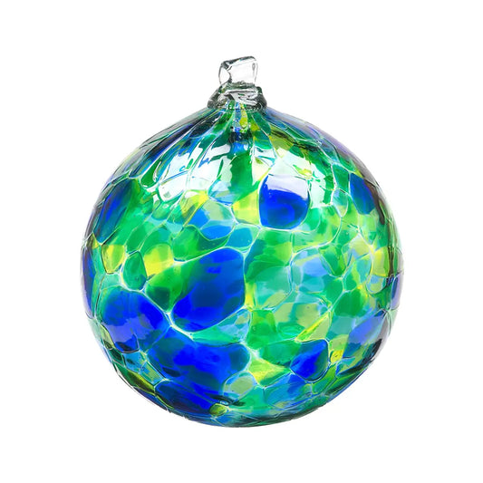 Oceania Glass Calico Ornament