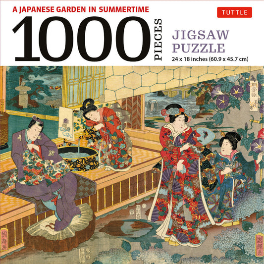 A Japanese Garden in Summertime 1000 Pc. Puzzle