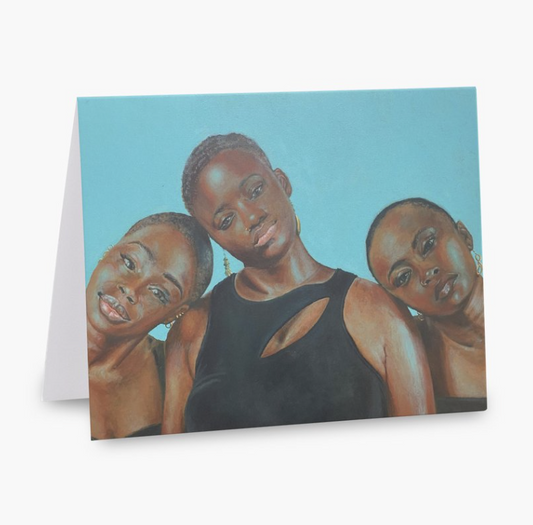 The Bold, The Bald, The Beautiful Notecard by Erin Smith