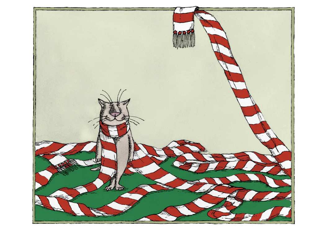 Gorey, Scarf Cat Boxed Holiday Cards