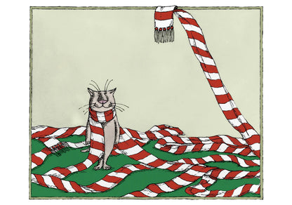 Gorey, Scarf Cat Boxed Holiday Cards