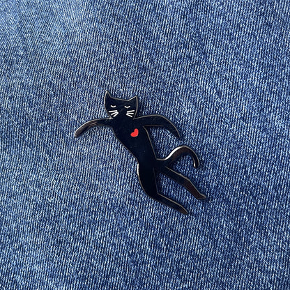 Catisse Icatrus Enamel Cat Artist Pin
