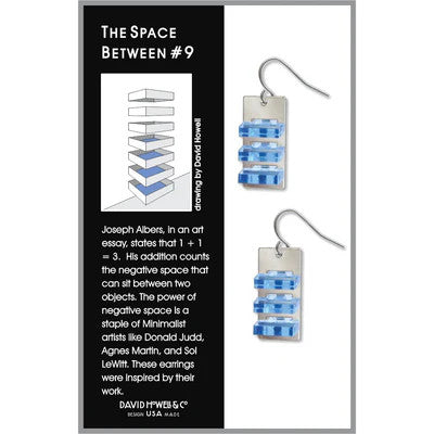 Blue Space Between #9 Earrings