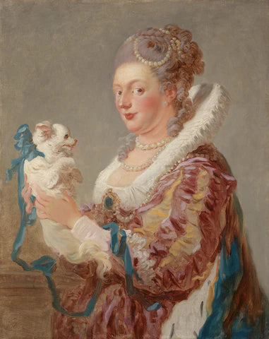 Fragonard, A Woman with a Dog, ca. 1769 Print