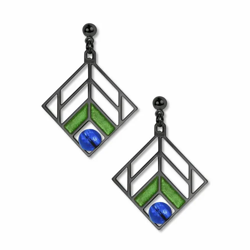Wright Coonley Chevron Earrings