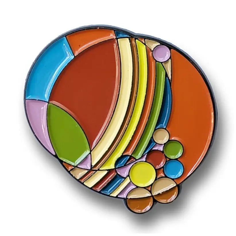 Frank Lloyd Wright, March Balloons Enamel Pin