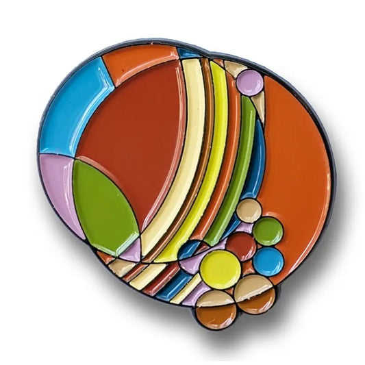 Frank Lloyd Wright, March Balloons Enamel Pin
