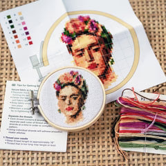 Frida Kahlo Cross Stitch Kit