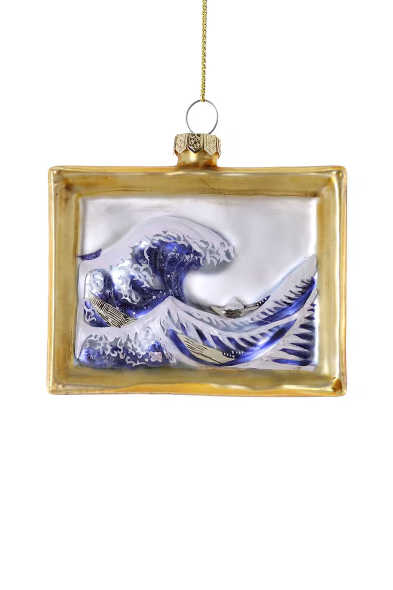 The Great Wave Glass Ornament