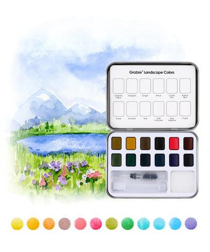 Landscape Watercolor Pocket Set