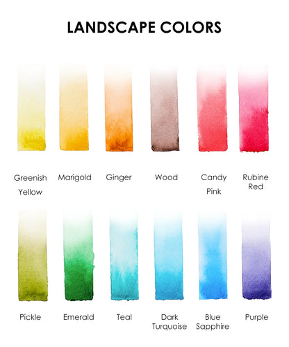 Landscape Watercolor Pocket Set