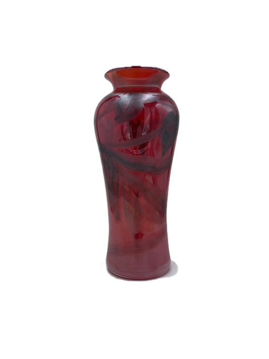 Red Heart and Vine Vase CH