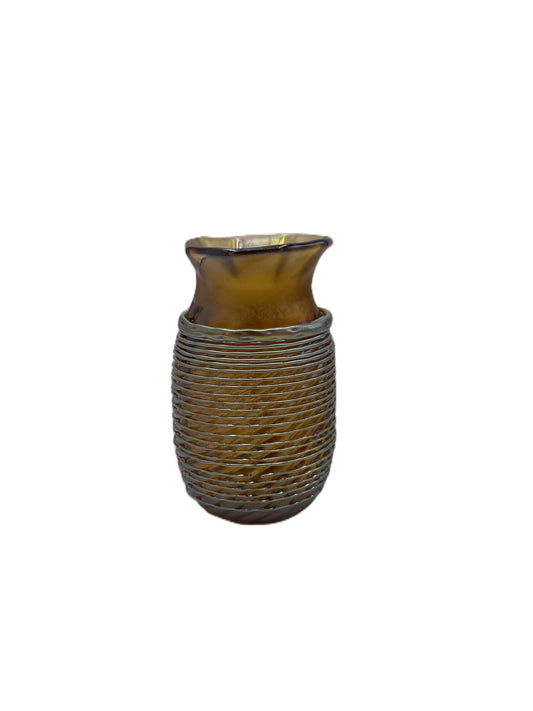 Spun Gold Glass Vase CH