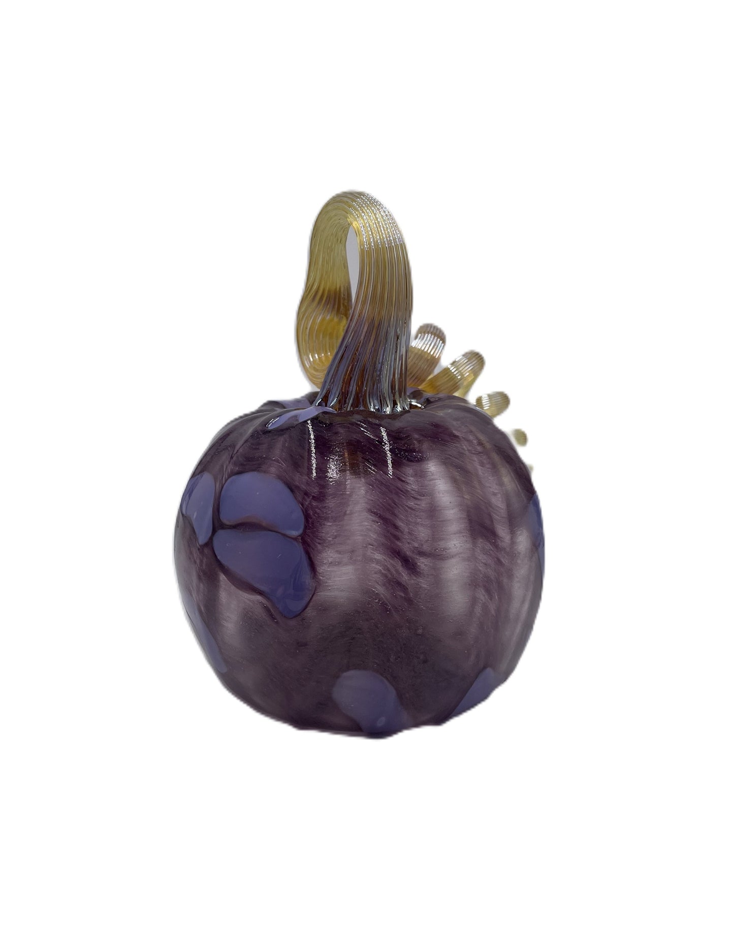 Medium Purple Dot Pumpkin with Champage Stem JD