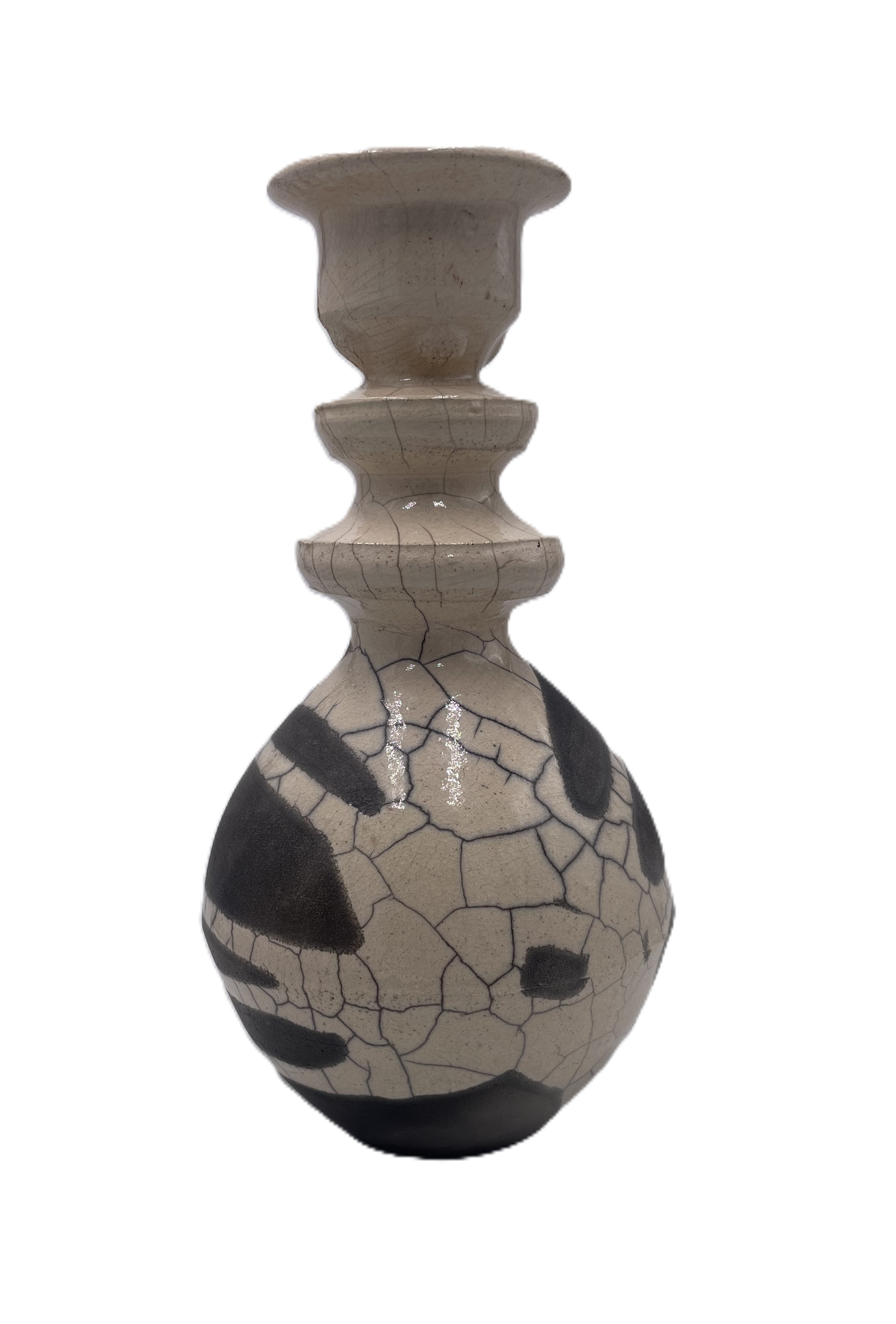 Large Cream Raku Vase SB