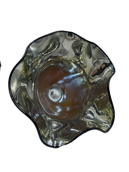 Red/Purple "Chrome" Wave Vase JD