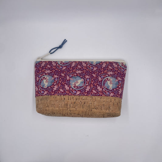 Medium Tilda Hibernation Slumbermouse Plum Pouch by Angela Nash