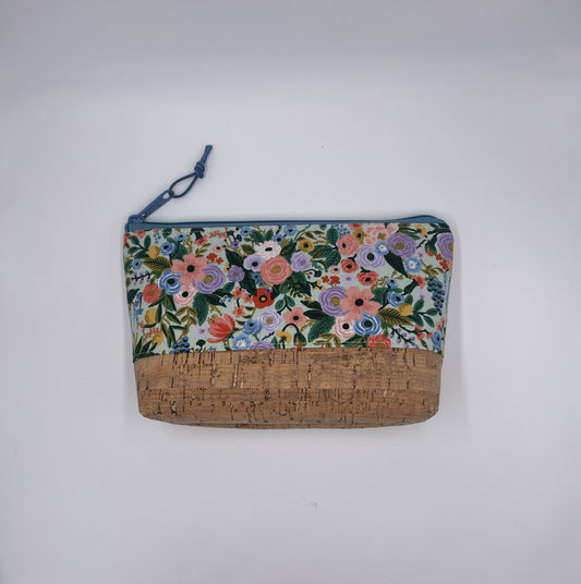 Medium Rifle Paper Co. Mint Garden Party Pouch by Angela Nash