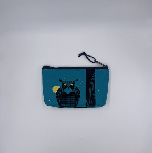 Small Charley Harper Moon Owl Pouch by Angela Nash