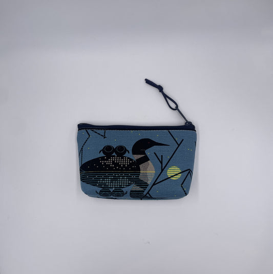 Small Charley Harper Clair de Loon Pouch by Angela Nash