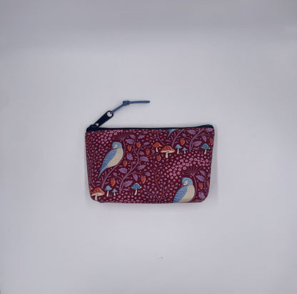 Small Hibernation Sleepybird Mulberry Pouch by Angela Nash