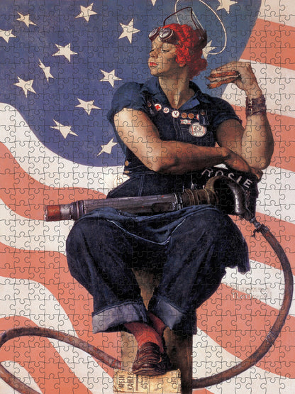 Rockwell, Rosie the Riveter 500 Piece Puzzle