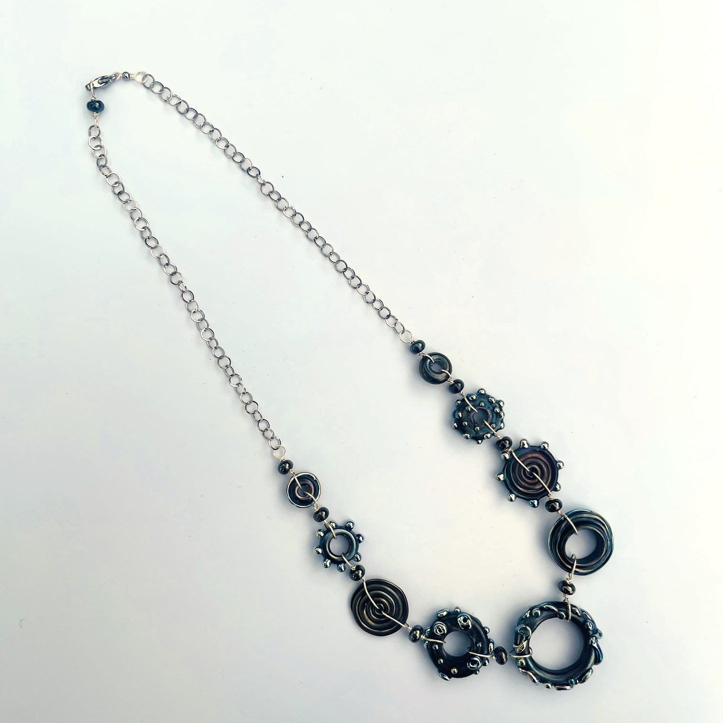 Glass Metallica Necklace by Lisa Inglert