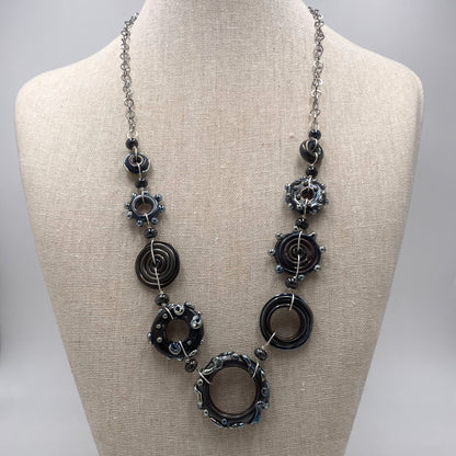 Glass Metallica Necklace by Lisa Inglert