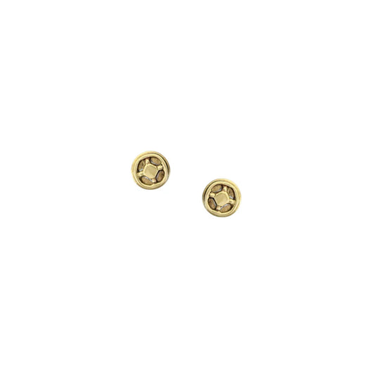 Mini Brass Stud Post Earrings