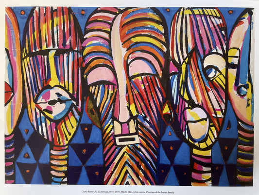 Barnes, Masks, 1993 Print