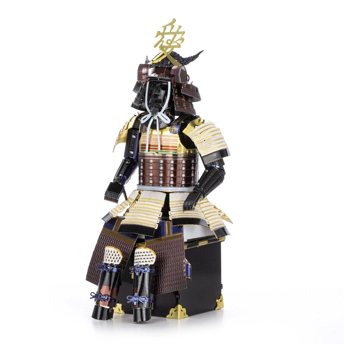 Samurai armor model on a white background