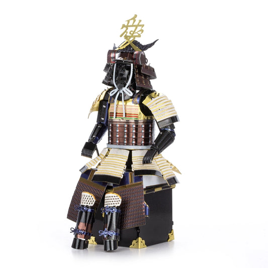 Samurai armor model on a white background
