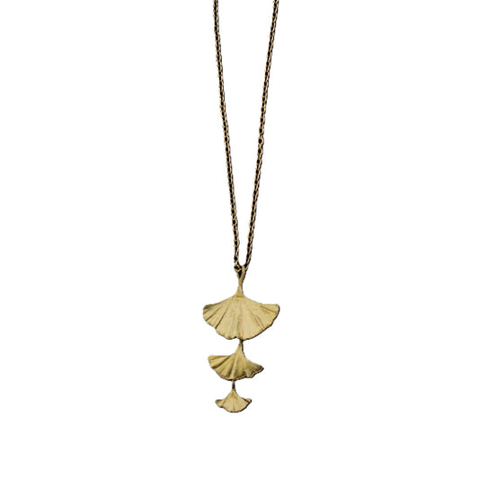 Gingko Three Leaf Pendant
