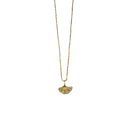 Single Gingko Leaf Pendant