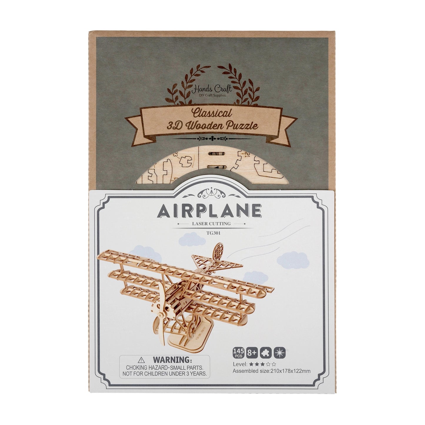 3D Airplane Wooden Puzzle