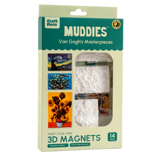 Muddies Paint-Your-Own 3D Van Gogh Magnets