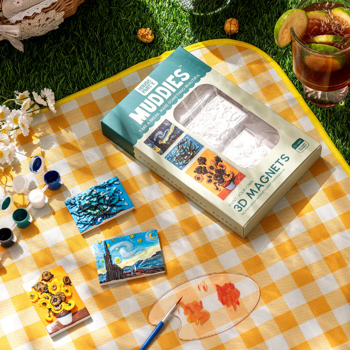 Muddies Paint-Your-Own 3D Van Gogh Magnets