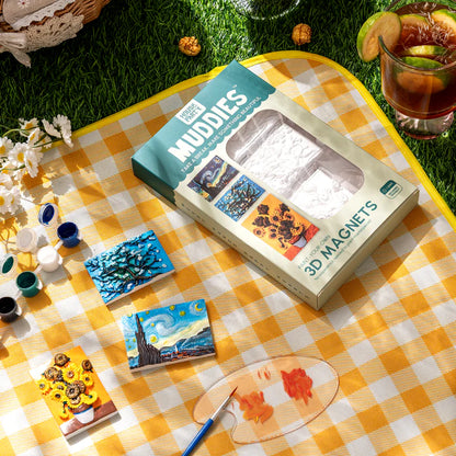 Muddies Paint-Your-Own 3D Van Gogh Magnets